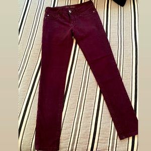 DL1961 Amanda Skinny Denim Jean in Ruby size 27